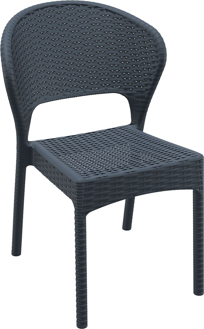 Cadeira esplanada para hotelaria profissional em RATTAN PVC, preparada para utilização em espaços exteriores, disponível em várias cores.